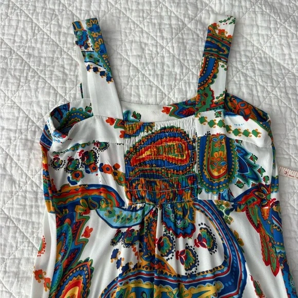 NWOT Colorful Paisley Print Women's Dress - Picture 6 of 9